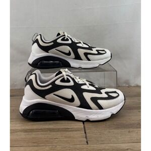 Nike Air Max 200 AQ2568 104 Black White Mens Size 10 Athletic Shoes Sneakers
